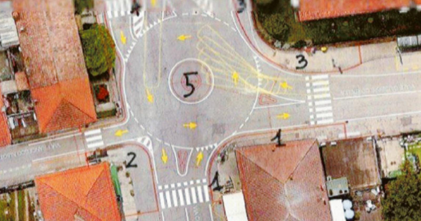 Nuova rotatoria, il test è ok