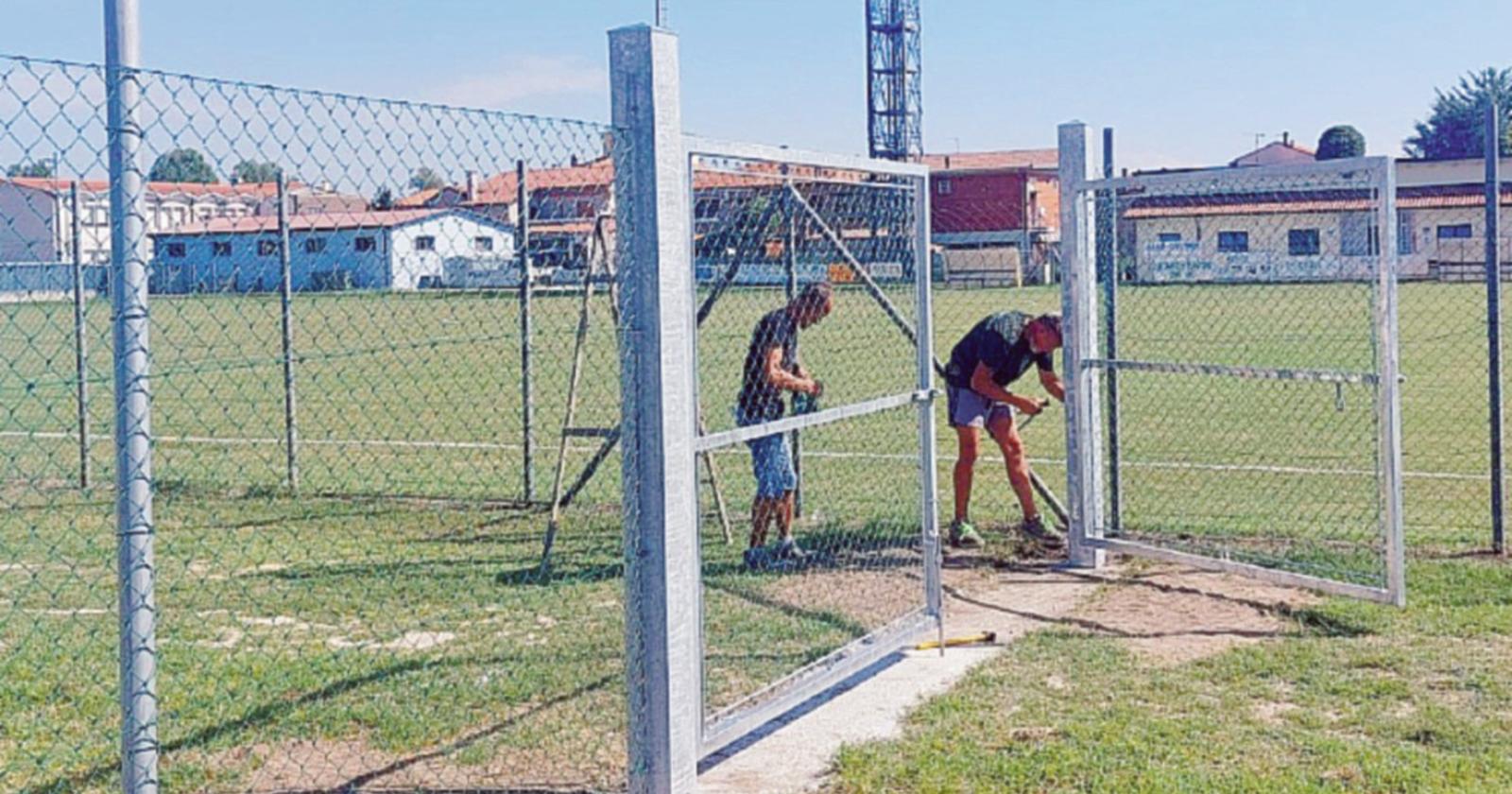 Lavori anti vandali agli impianti sportivi