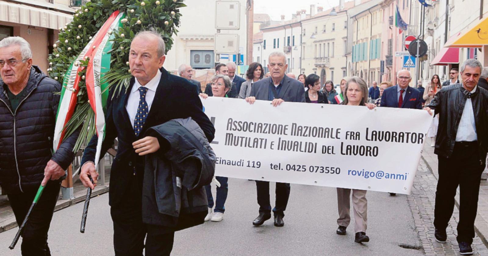 Polesine maglia nera per infortuni sul lavoro