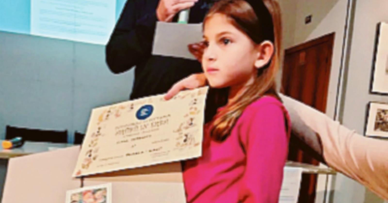 Due fratellini sul podio del premio “Artisti in erba”