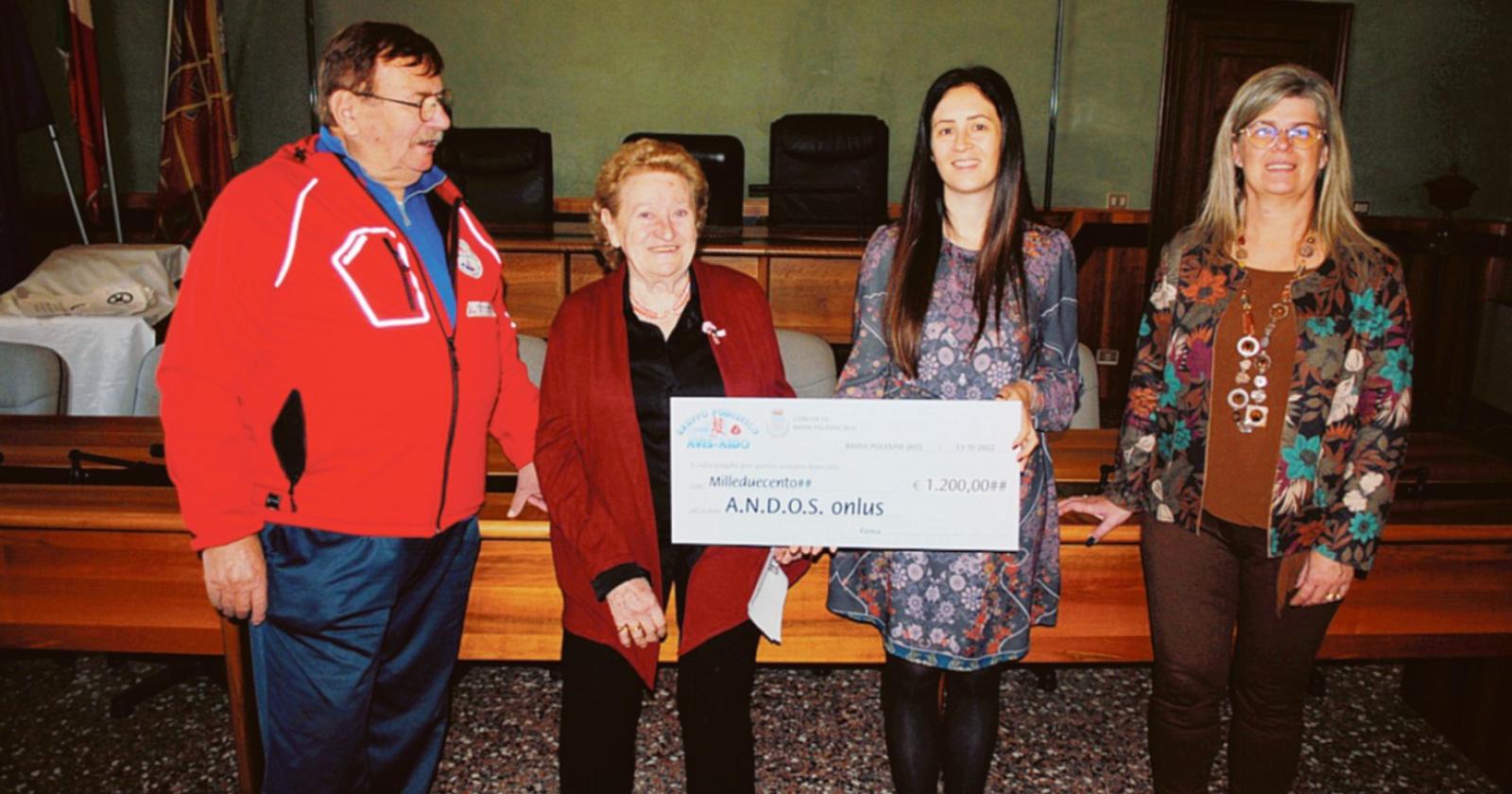 Consegnati 1200 euro ad Andos