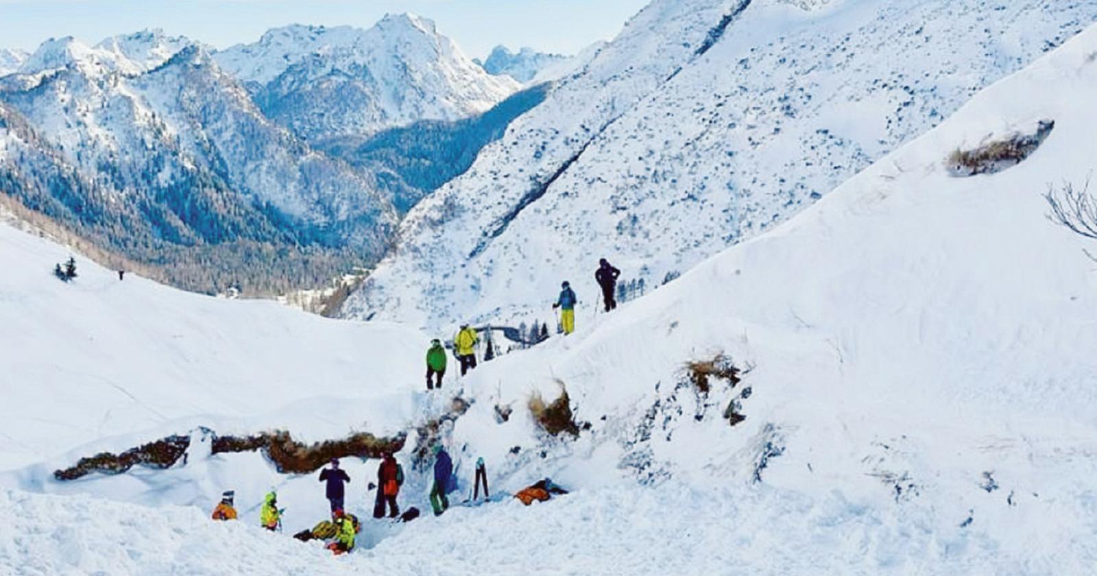 Allarme valanghe sulle Dolomiti