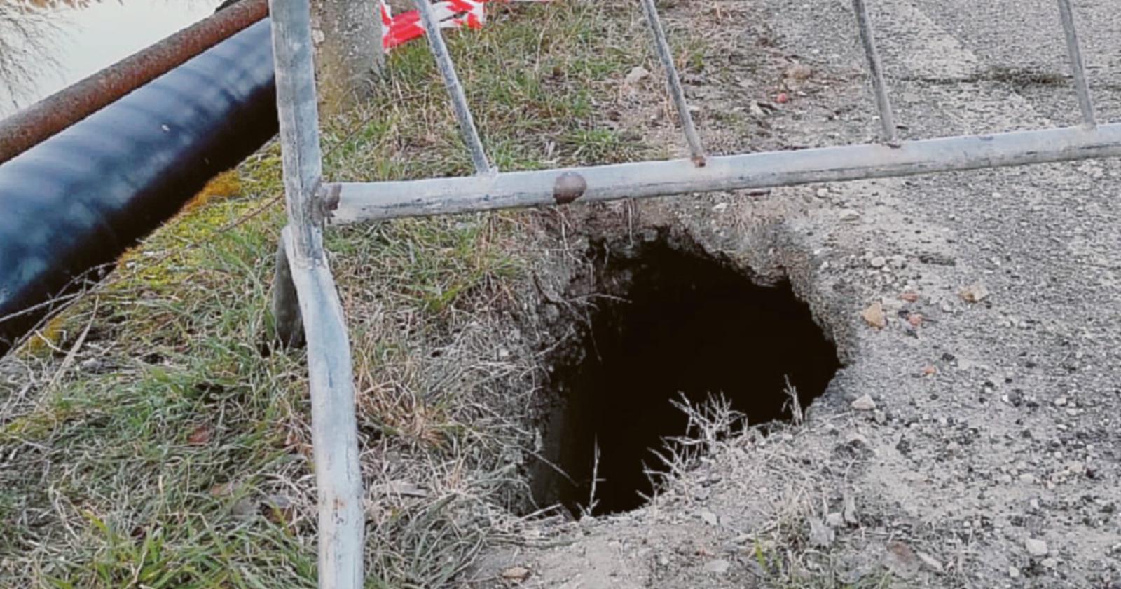 Voragini sul ponte: subito chiuso