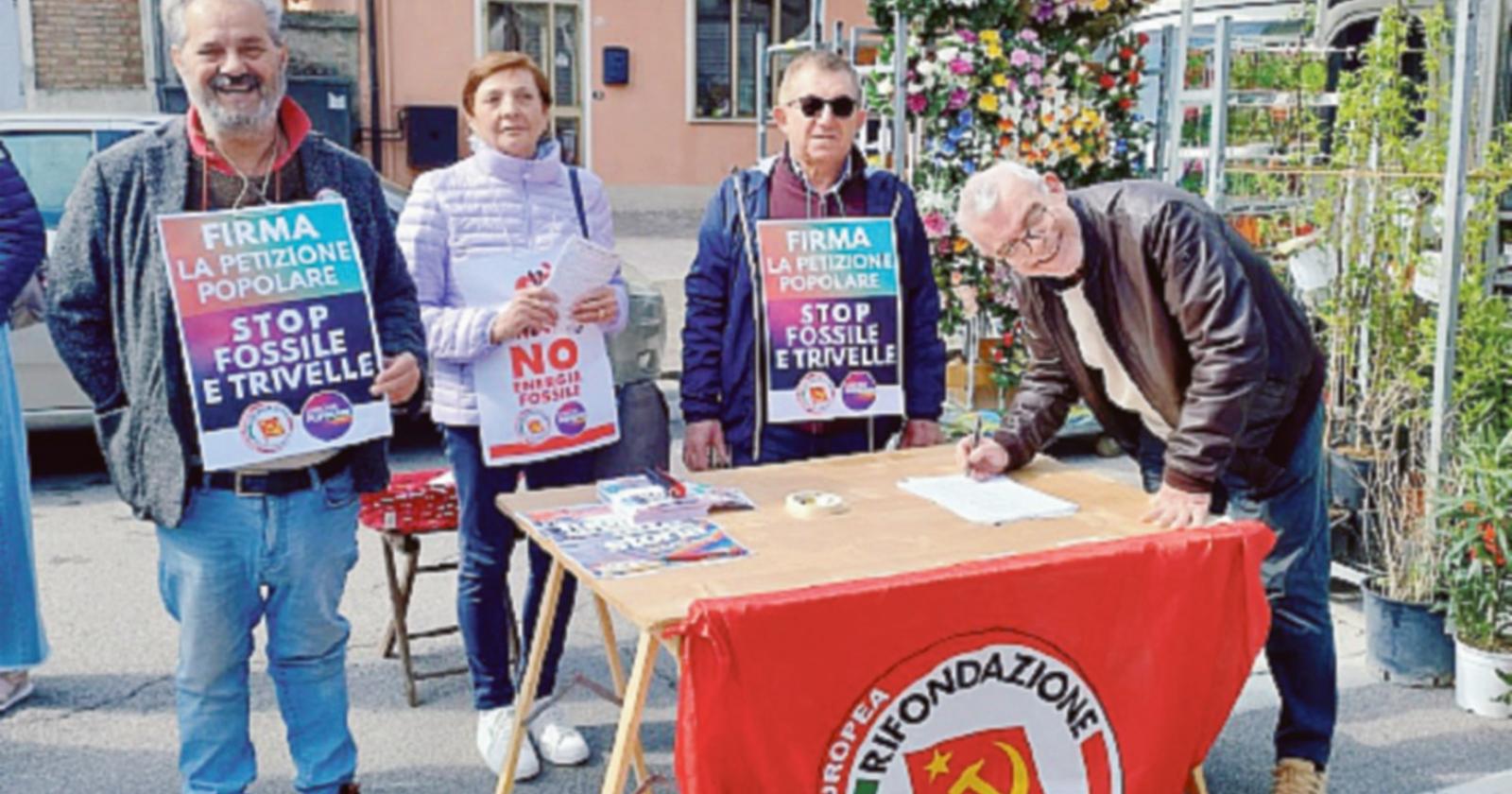 Raccolte le prime 60 firme contro le trivelle