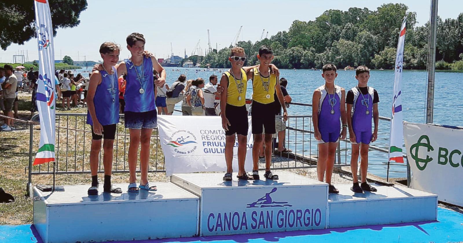 Medaglie a pioggia in terra friulana