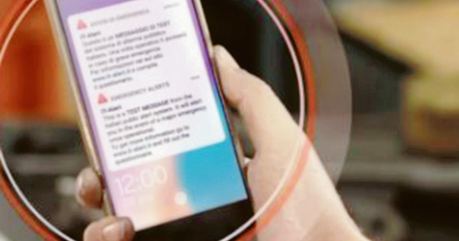 Domani alle 12 il cellulare squillerà a tutti