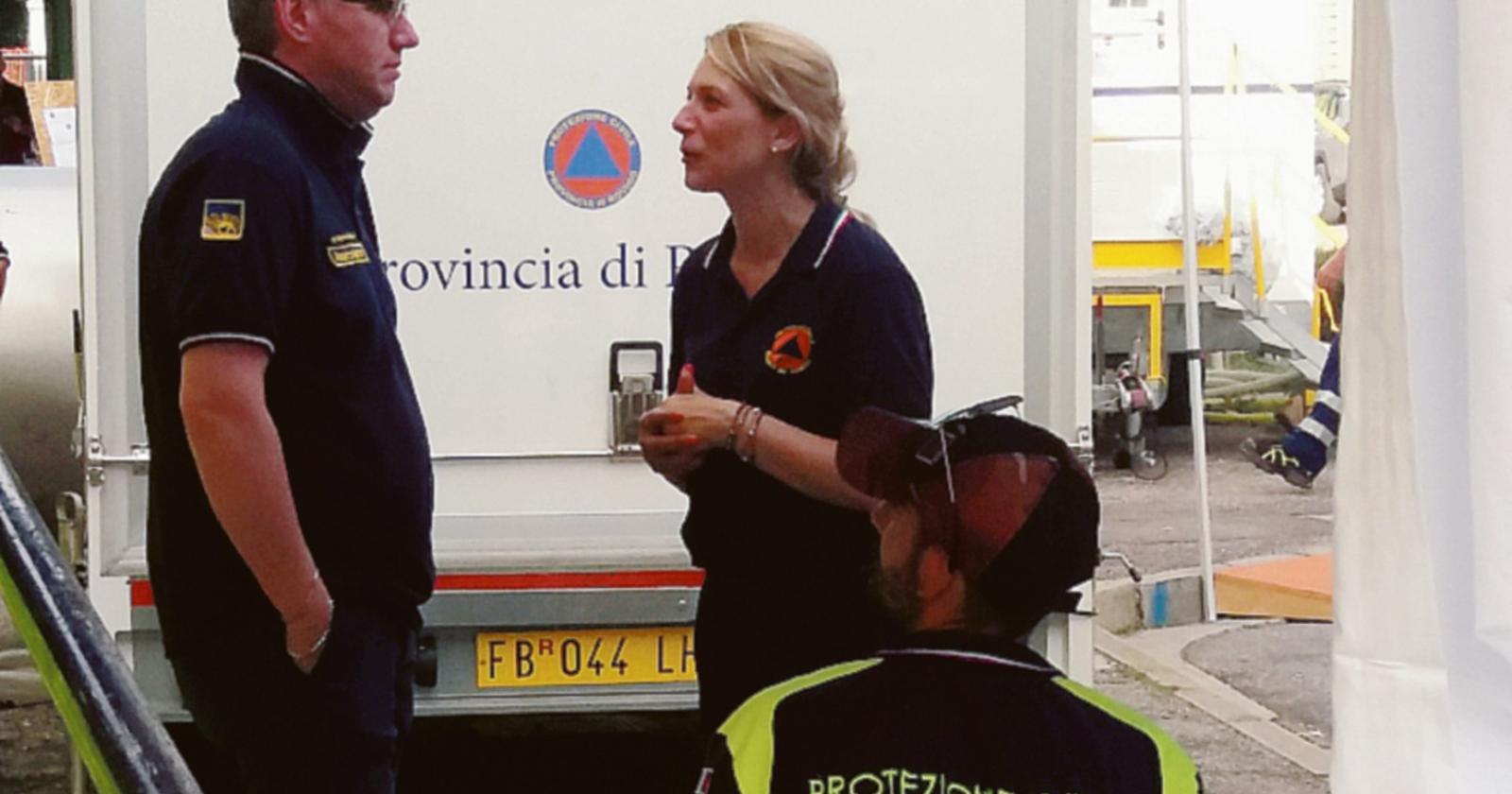 La Protezione Civile in campo