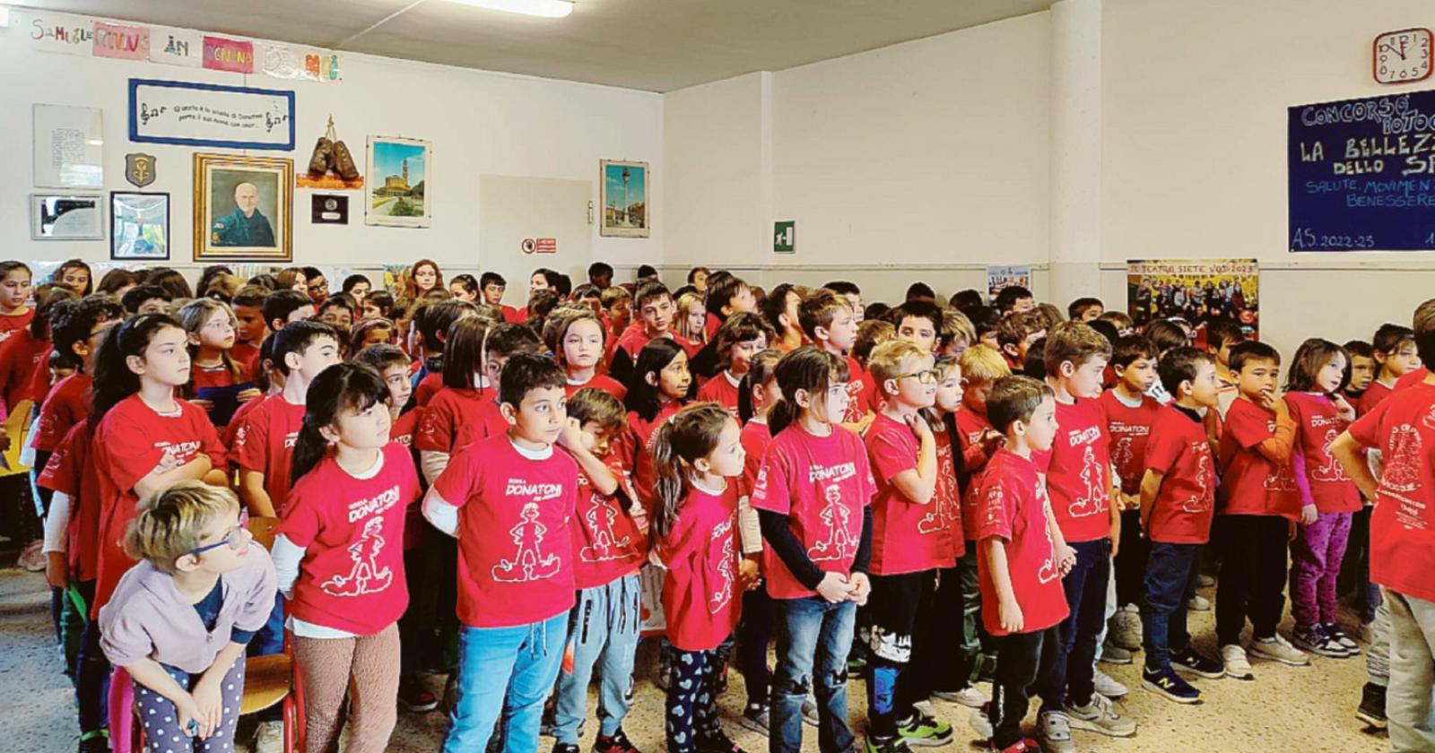 I bambini ricordano l’eroe Samuele