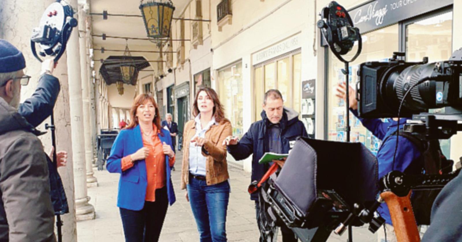 Rai 1 per le vie del centro