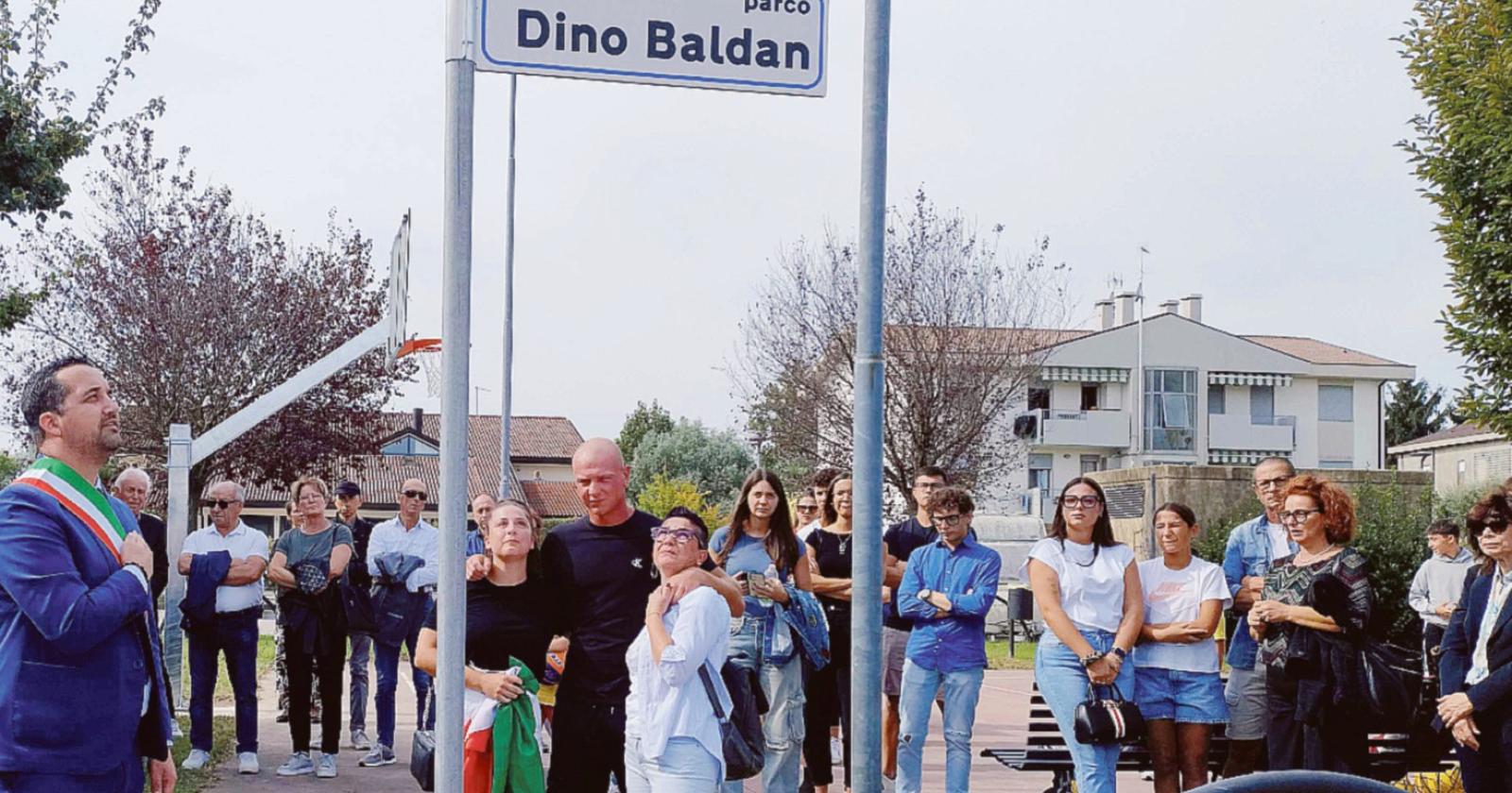 Il parco giochi intitolato a Dino