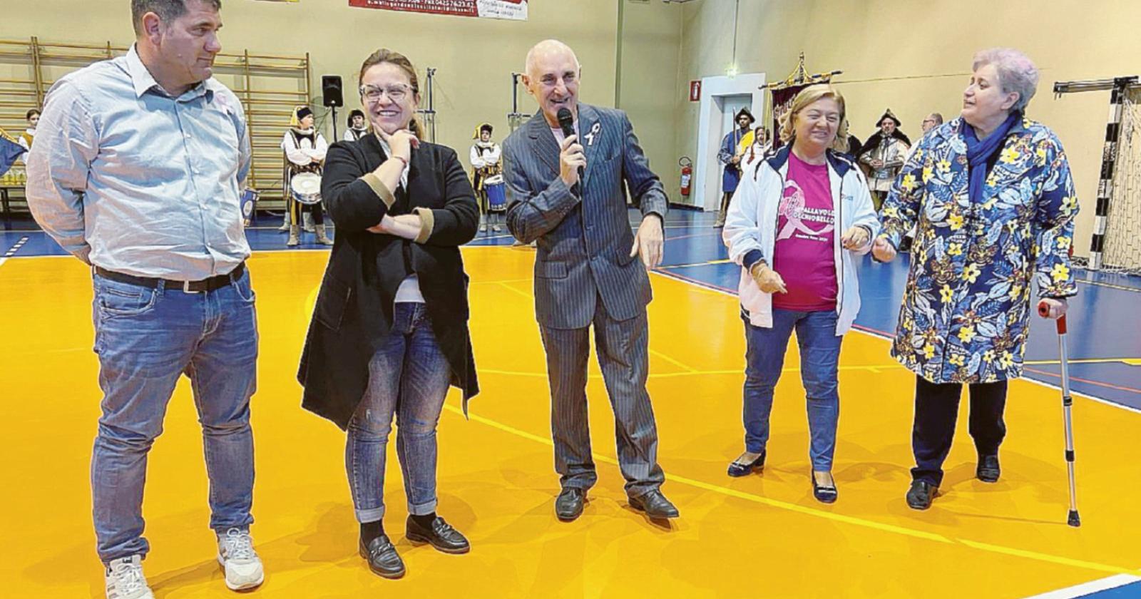 Sport e salute sul palco del palazzetto