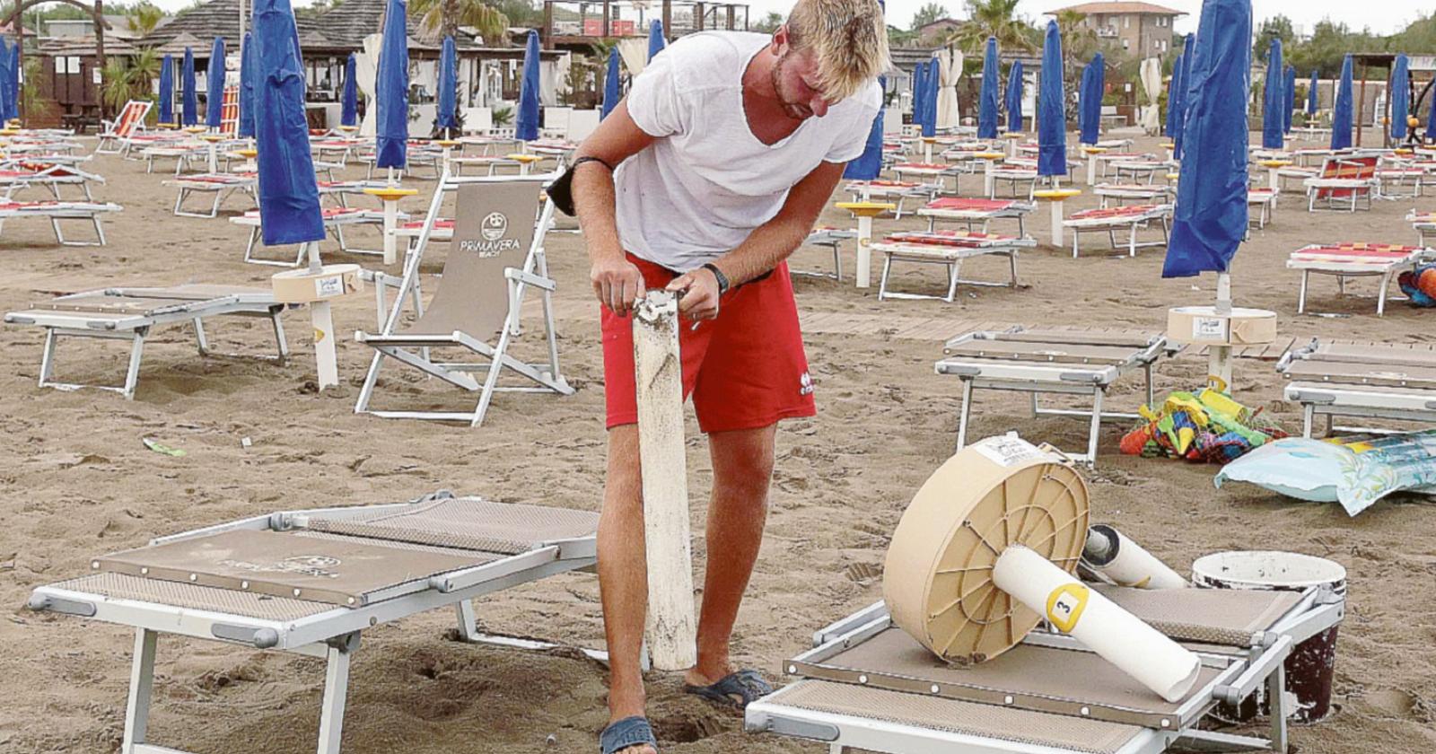 Clima impazzito, spiagge a rischio
