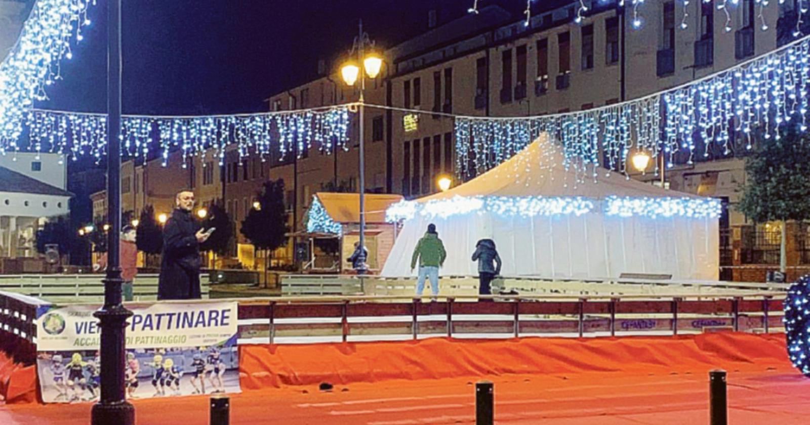 Inaugurata la grande pista di pattinaggio