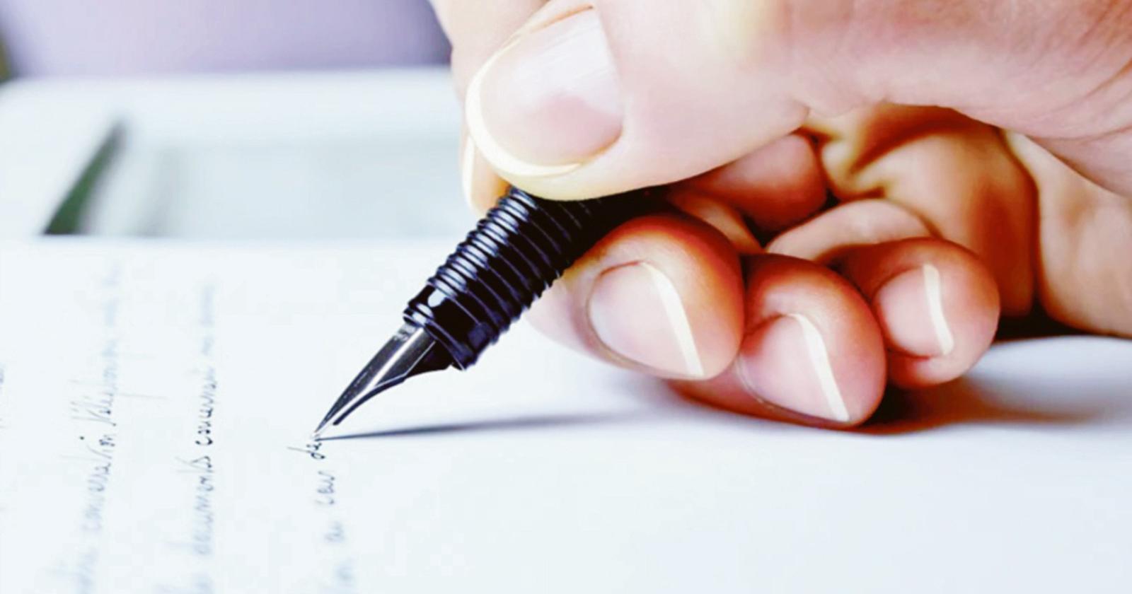 Per scrivere a mano