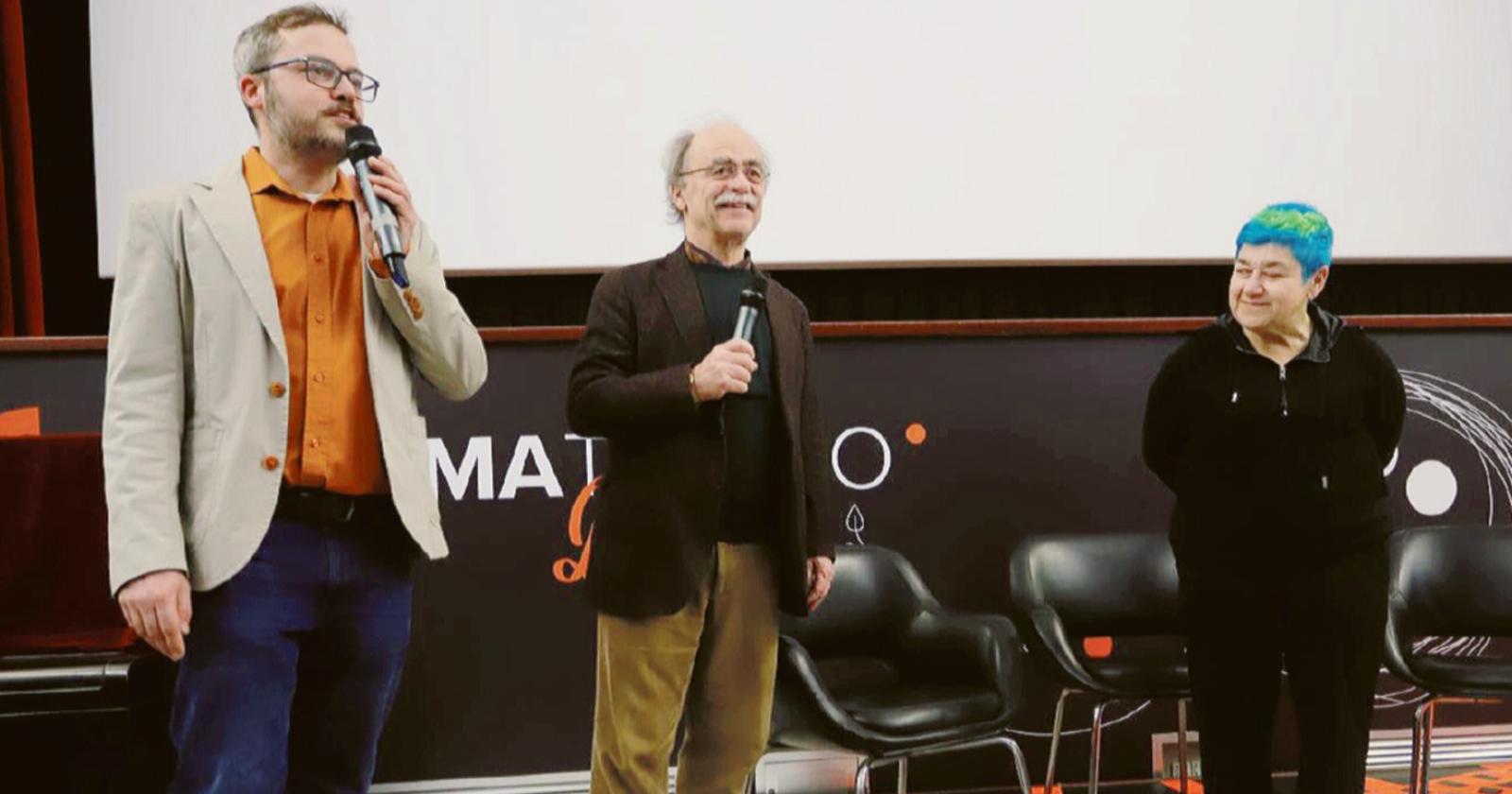 Nichetti si gode il suo film in platea
