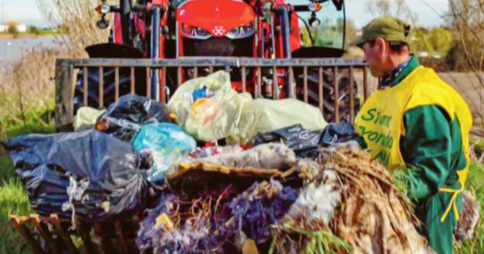 Settanta quintali di rifiuti rimossi