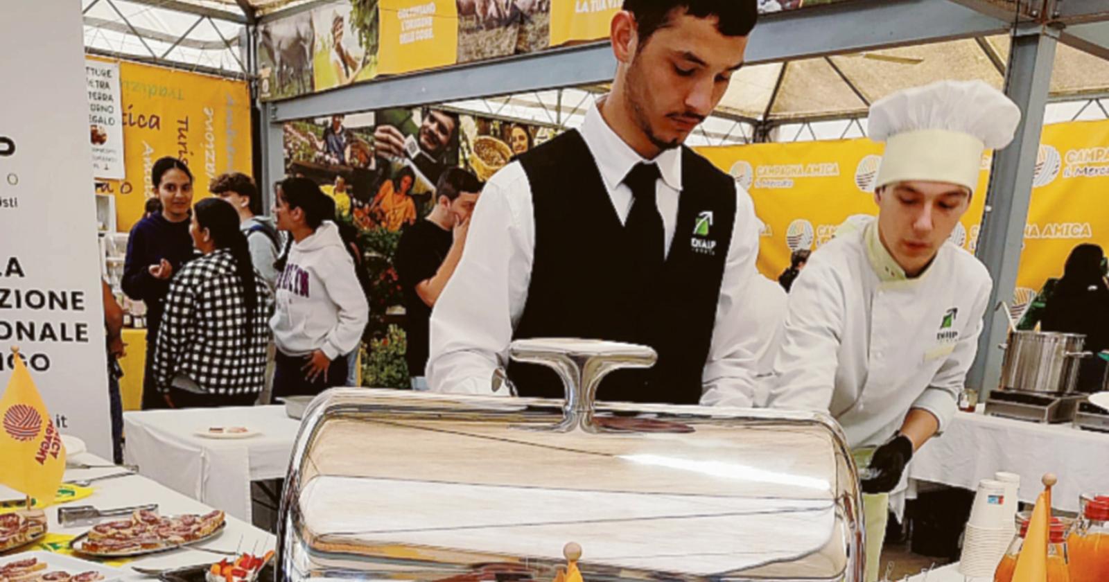 Gli studenti all’agriaperitivo