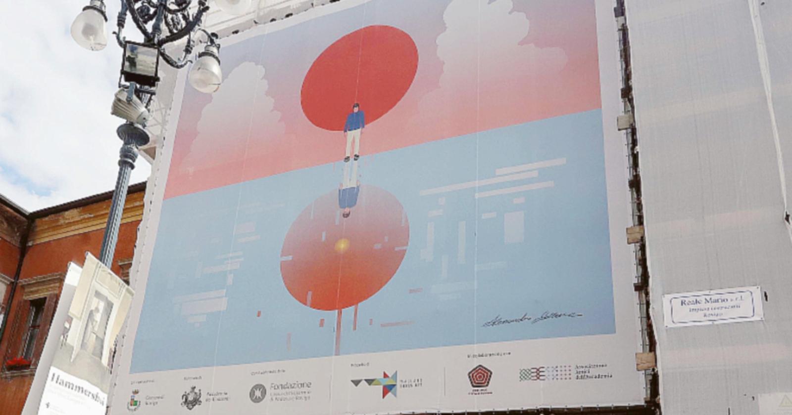 Un’opera d’arte in piazza sulla facciata dei Concordi