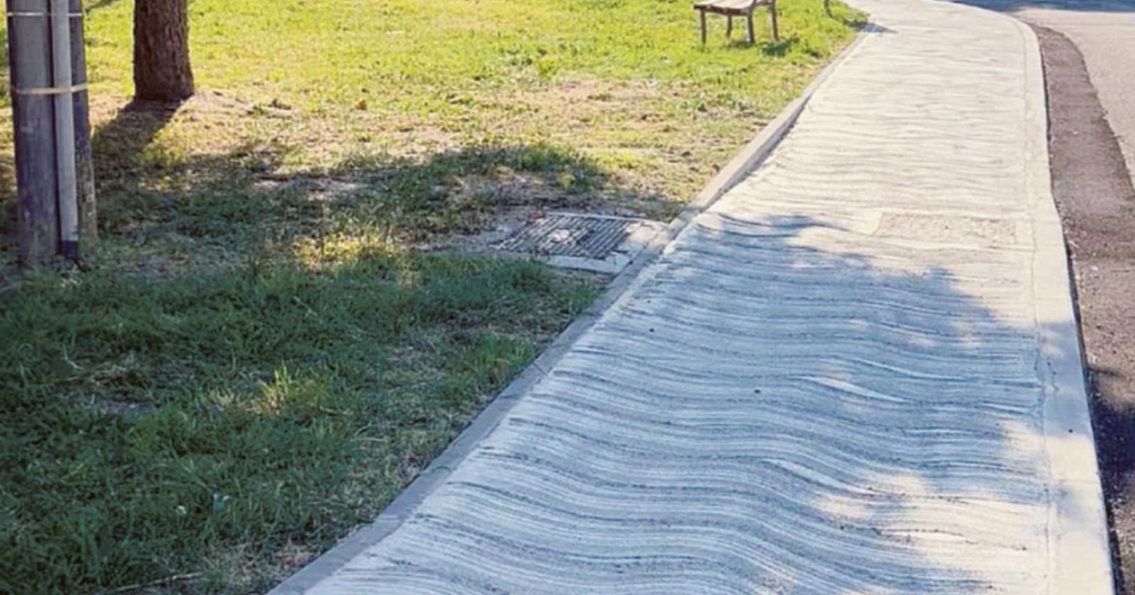 I marciapiedi rimessi a nuovo