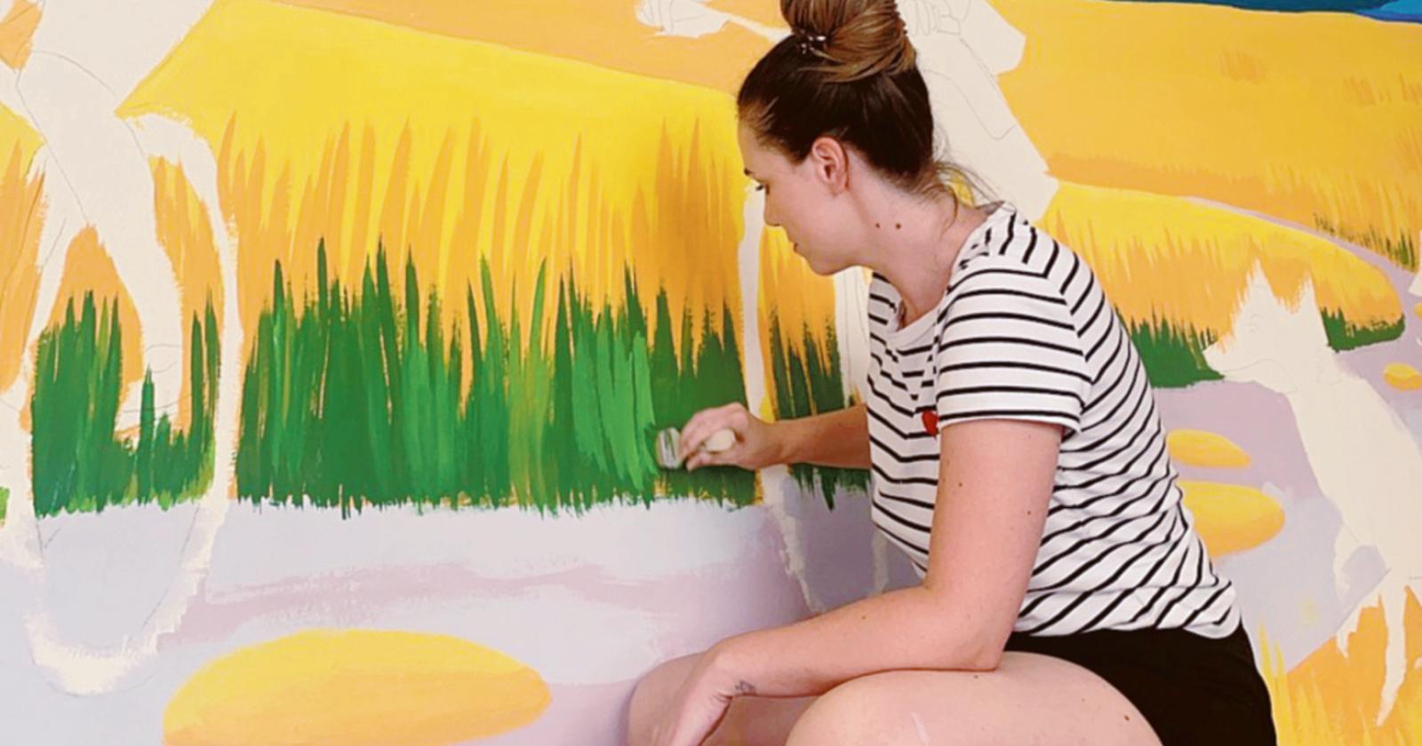Un murale per i bimbi della Pascoli