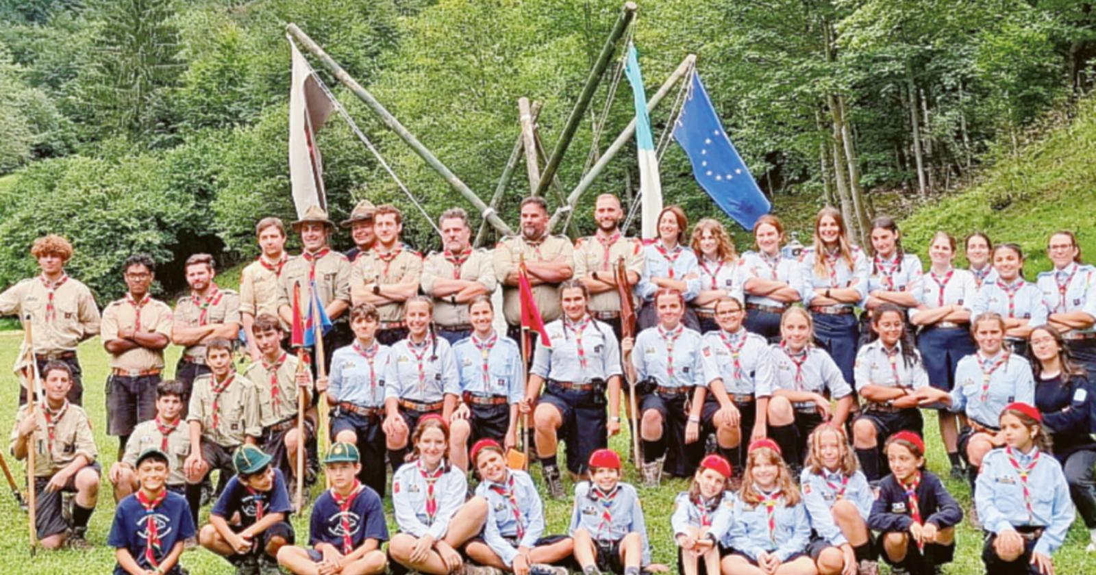 Entusiasmo per i campi scout