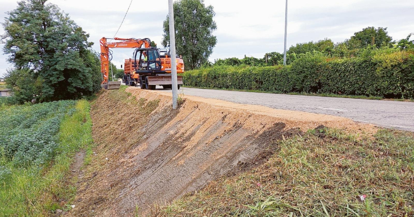 Via Arzerello, ripristinato il tratto franato