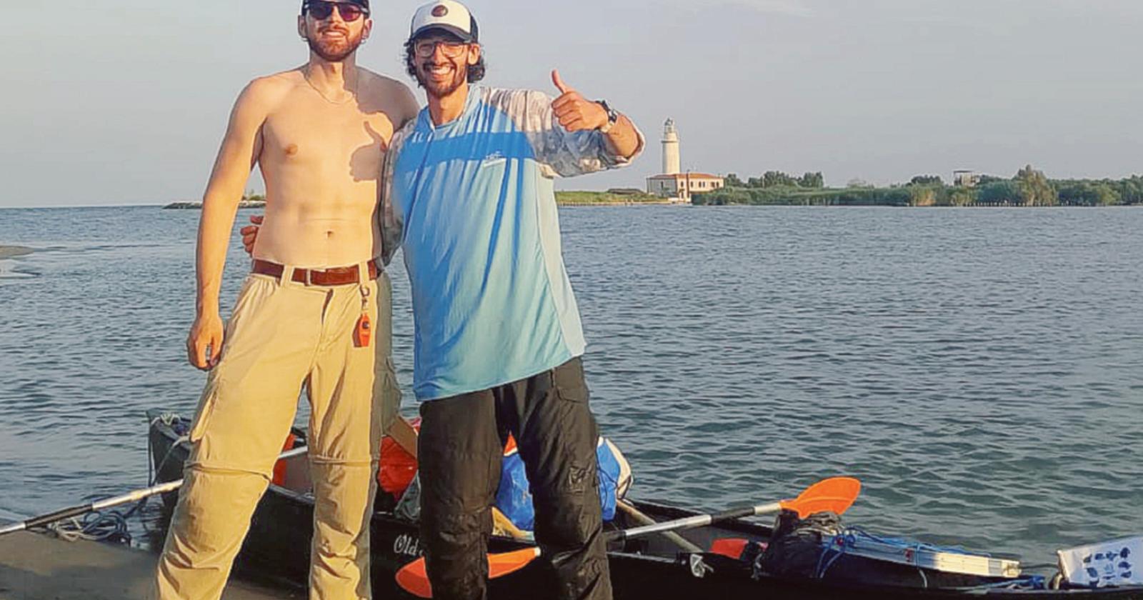 In canoa sul Po fino alla foce