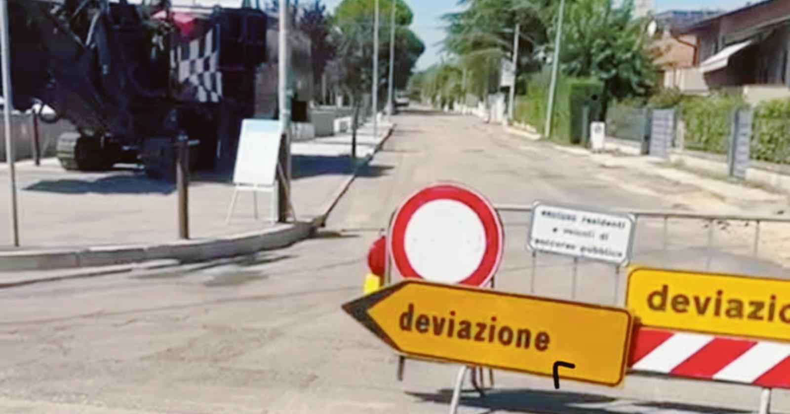 Partiti i lavori in via Di Vittorio