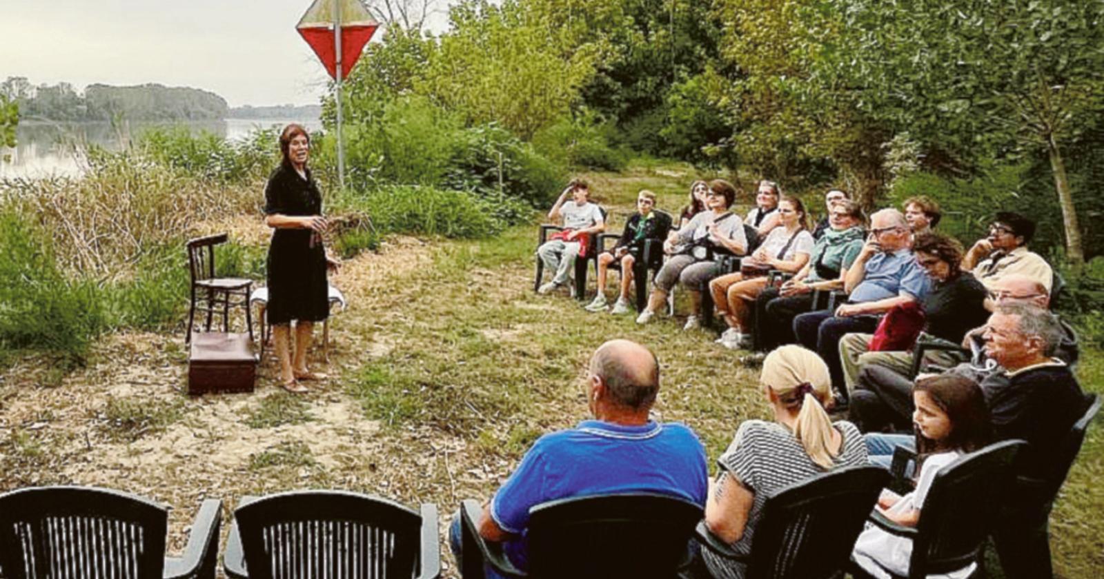 La golena diventa palco sul Po