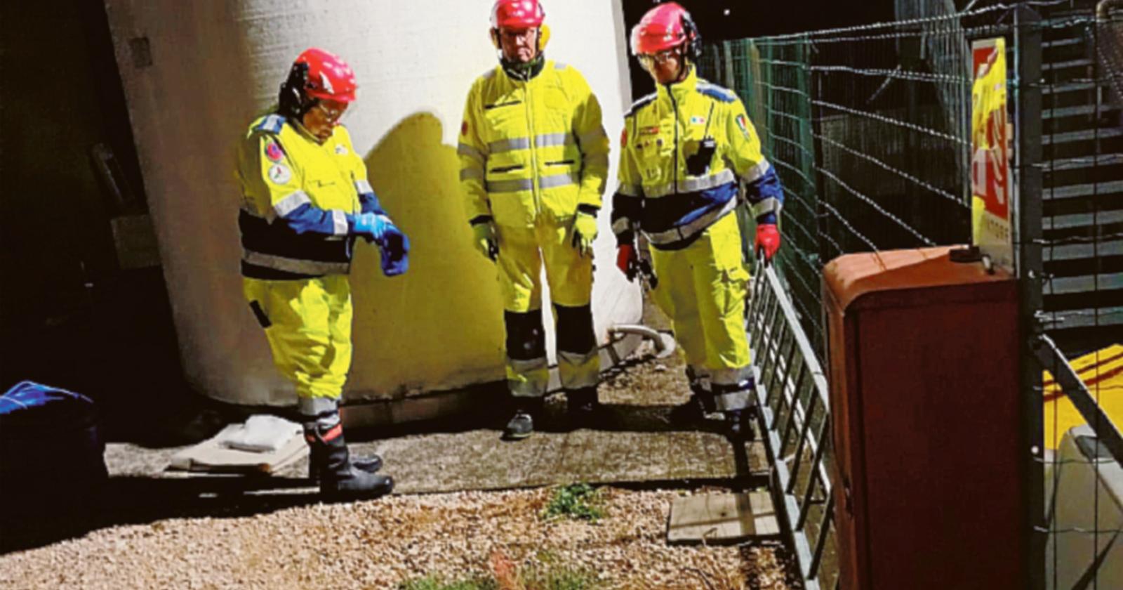 La Protezione civile al lavoro 