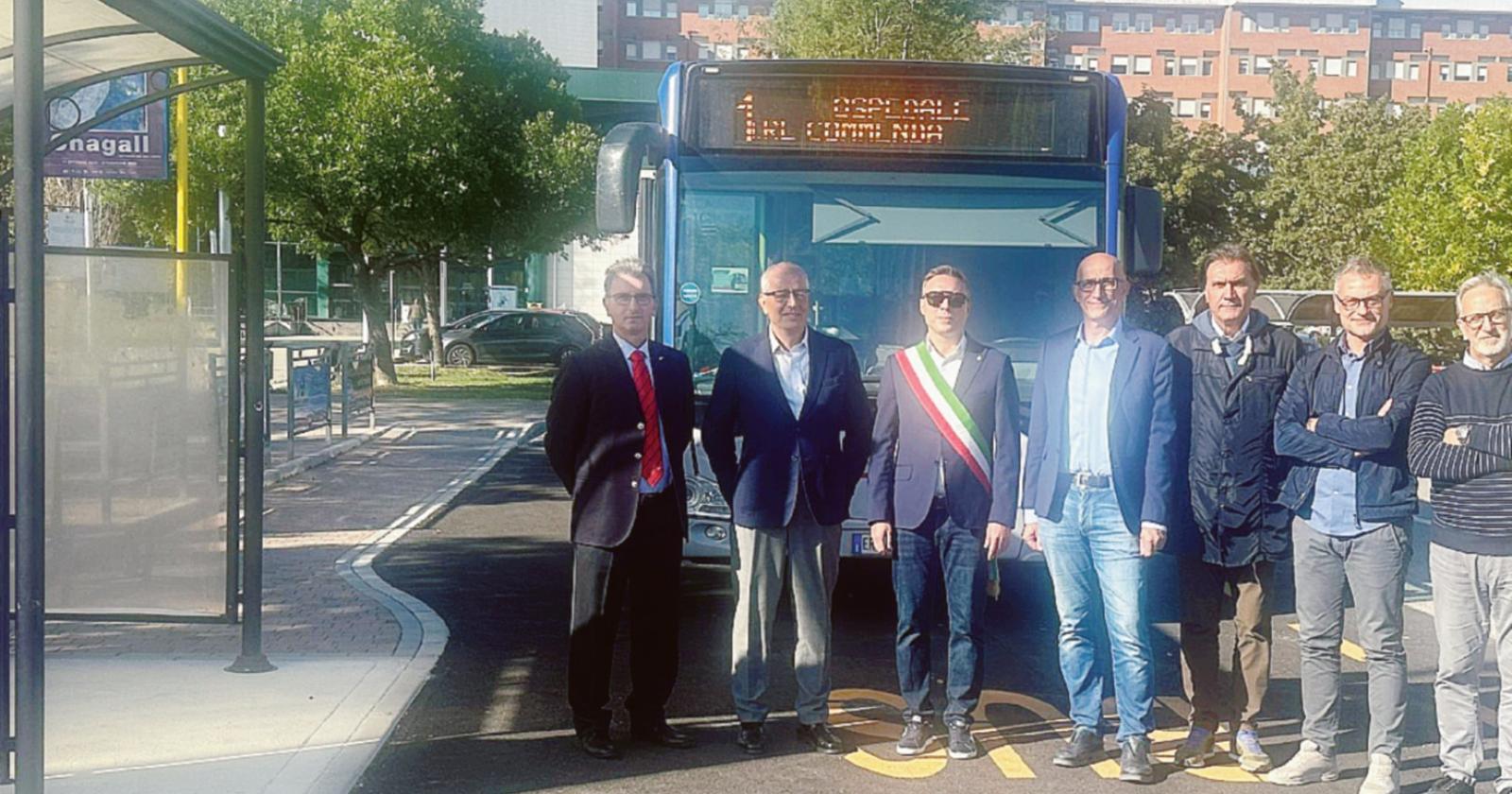 Nuova fermata per i bus all’ospedale