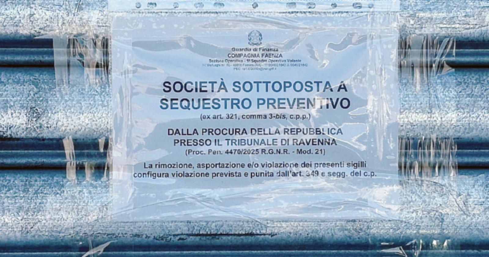 Chiuso il Baule: è sotto sequestro