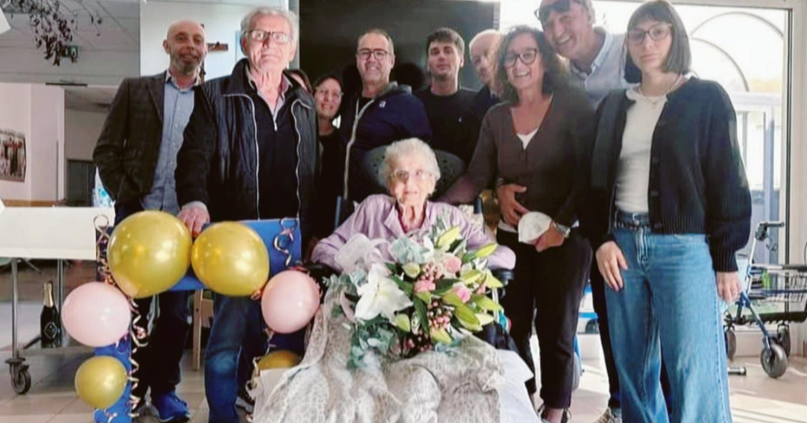 Una grande festa per i 100 di Bruna