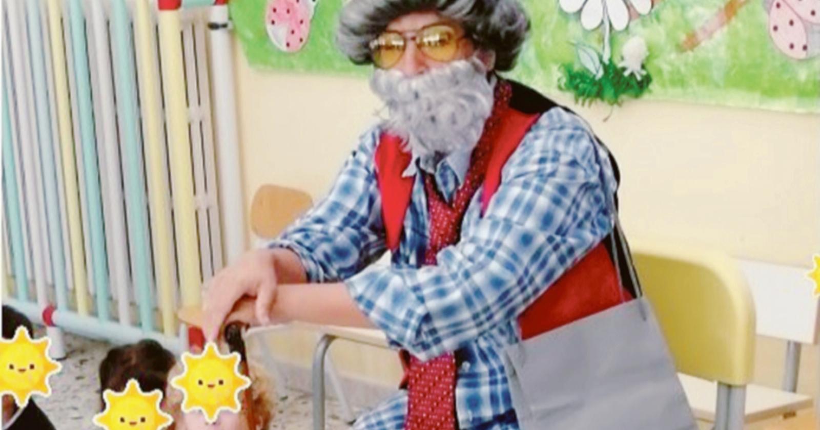 Nonno Nino incanta i bimbi