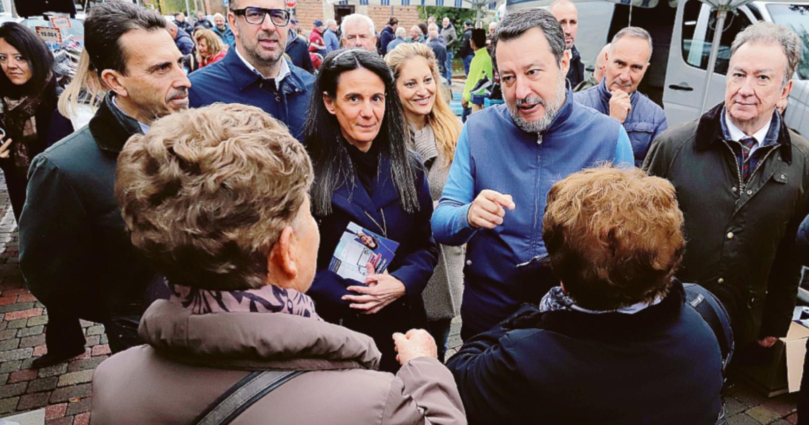 Salvini, visita a sorpresa a Villadose