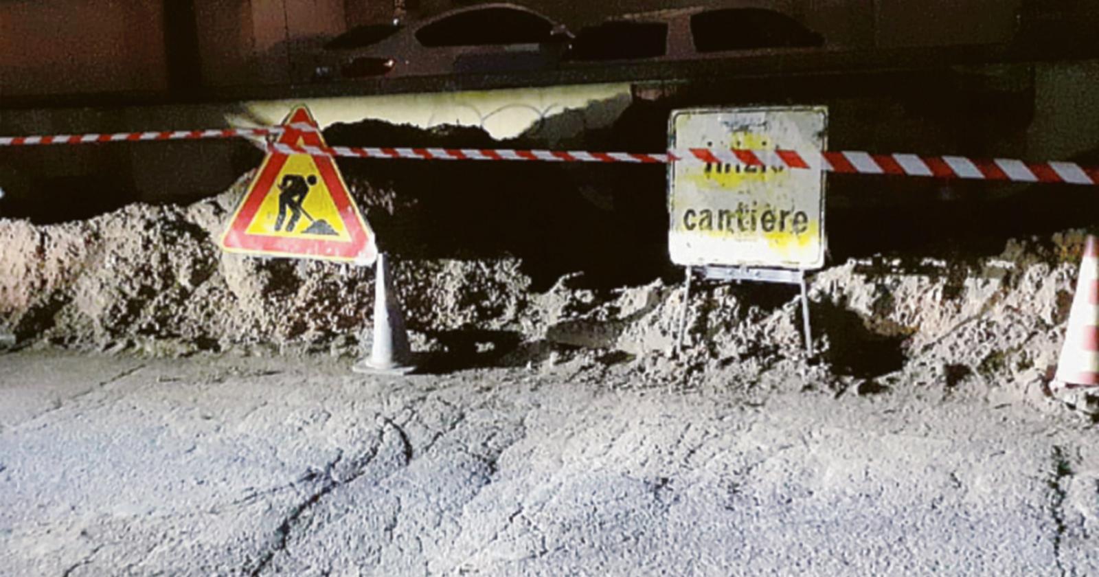 Scavi e cantieri, salta la connessione