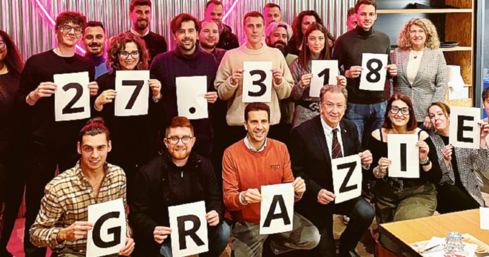 La Lega ringrazia 27.318 volte 