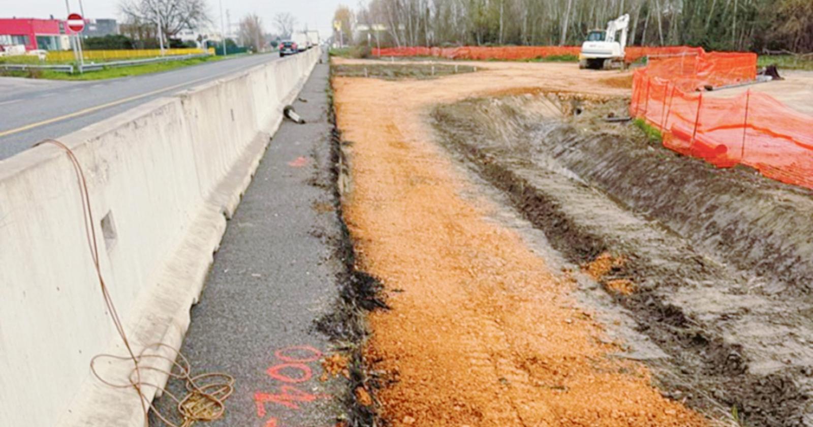 Rotatoria in Romea, passi in avanti