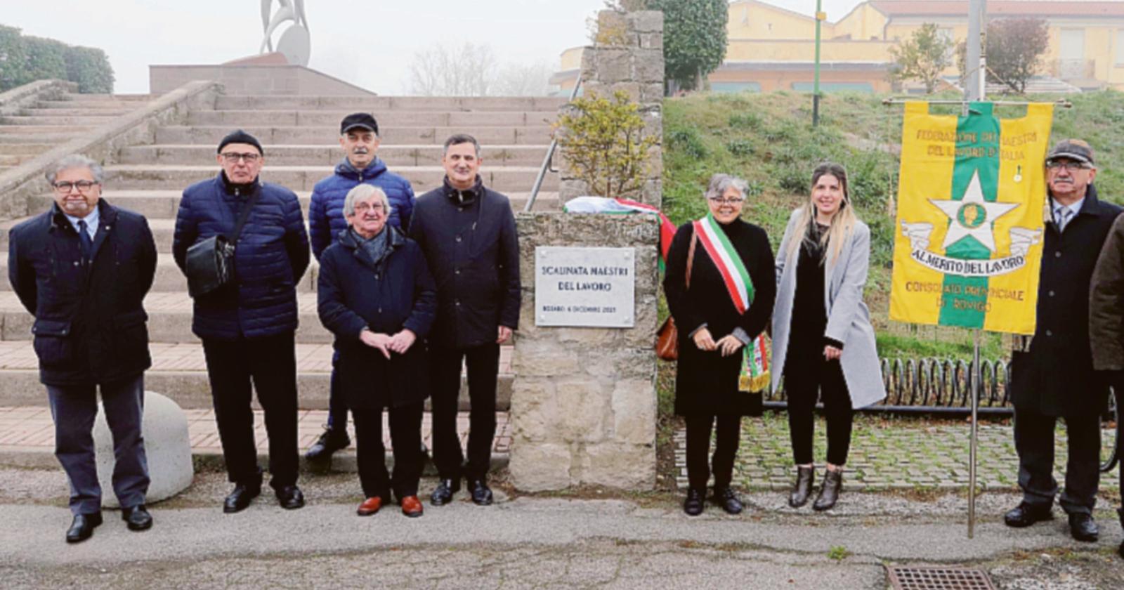 Scalinata intitolata ai Maestri del Lavoro