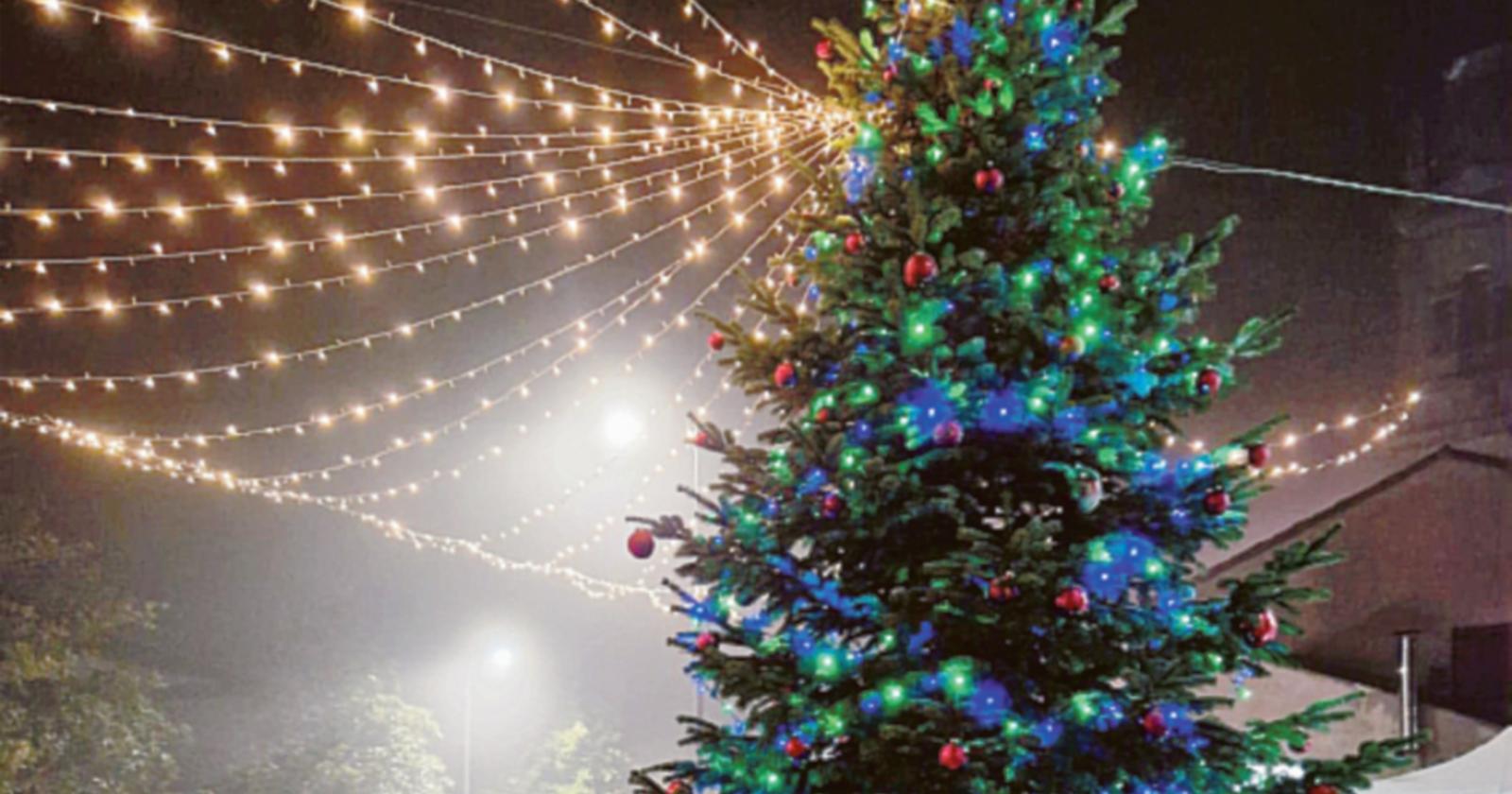 Grande festa per l’albero in piazza