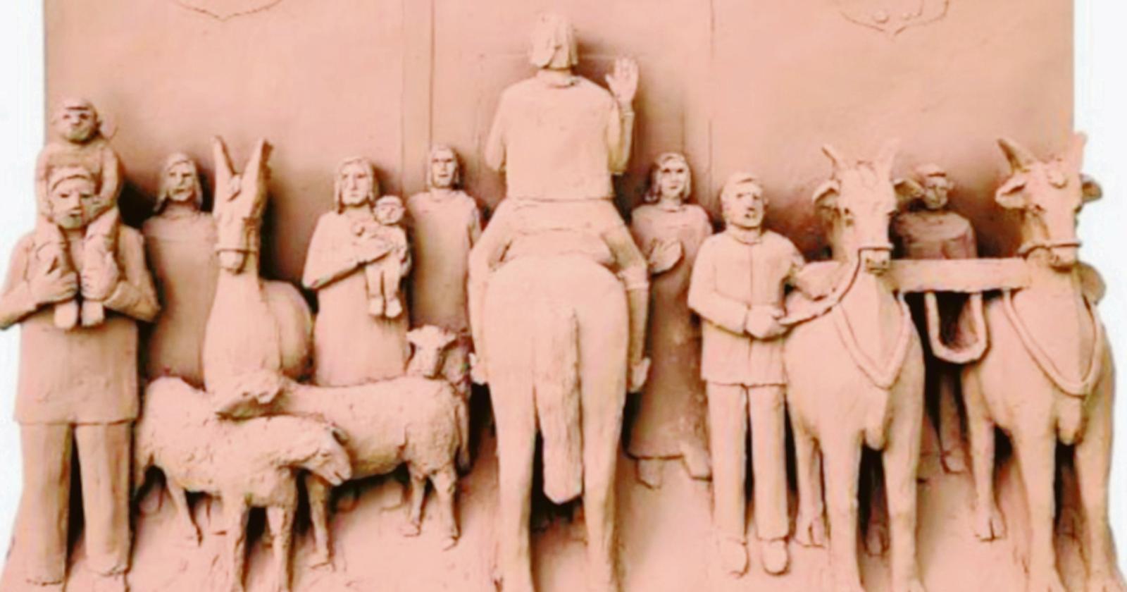 La storia del paese in una scultura