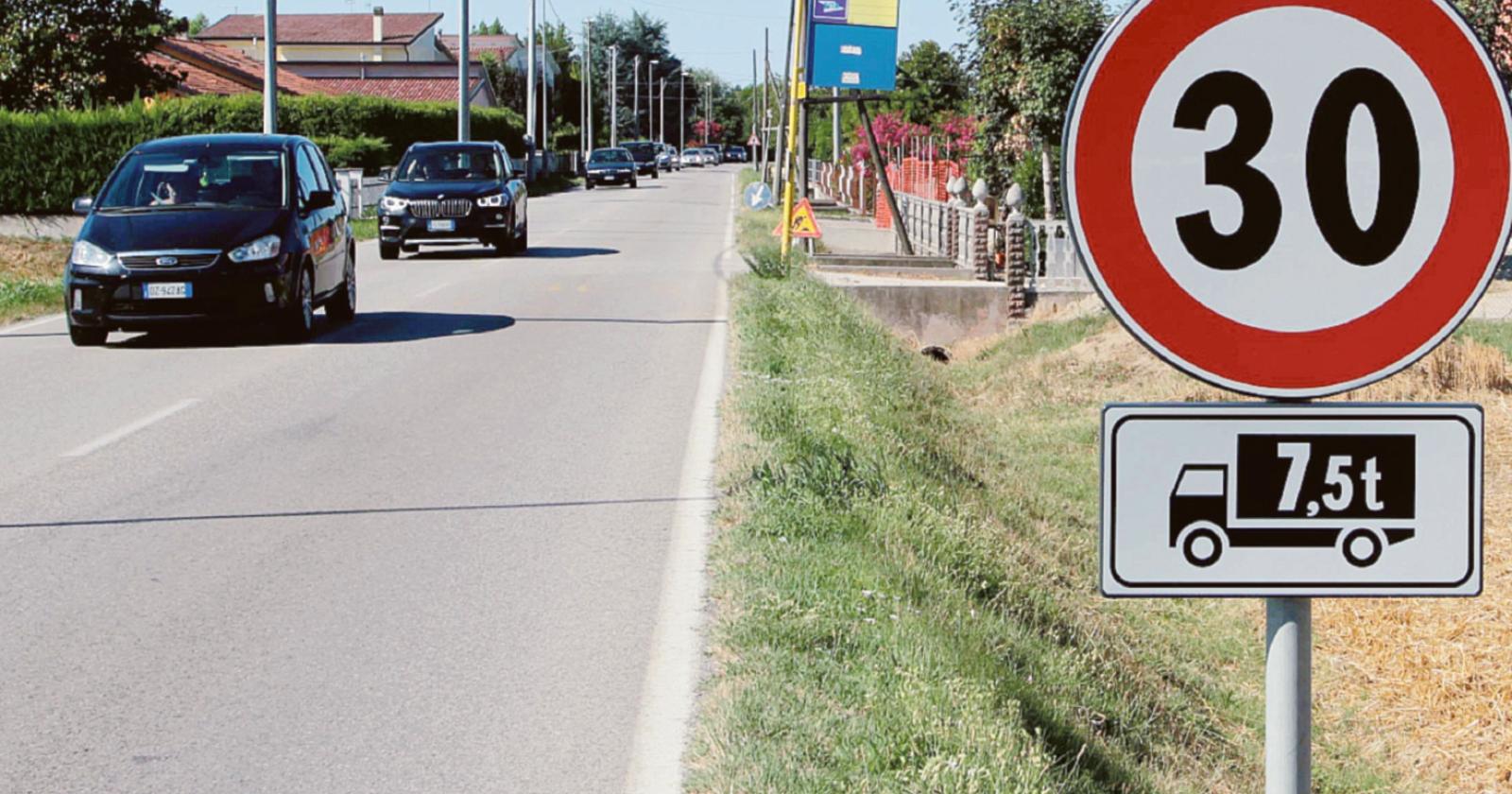 Limite dei 30 ai confini col centro