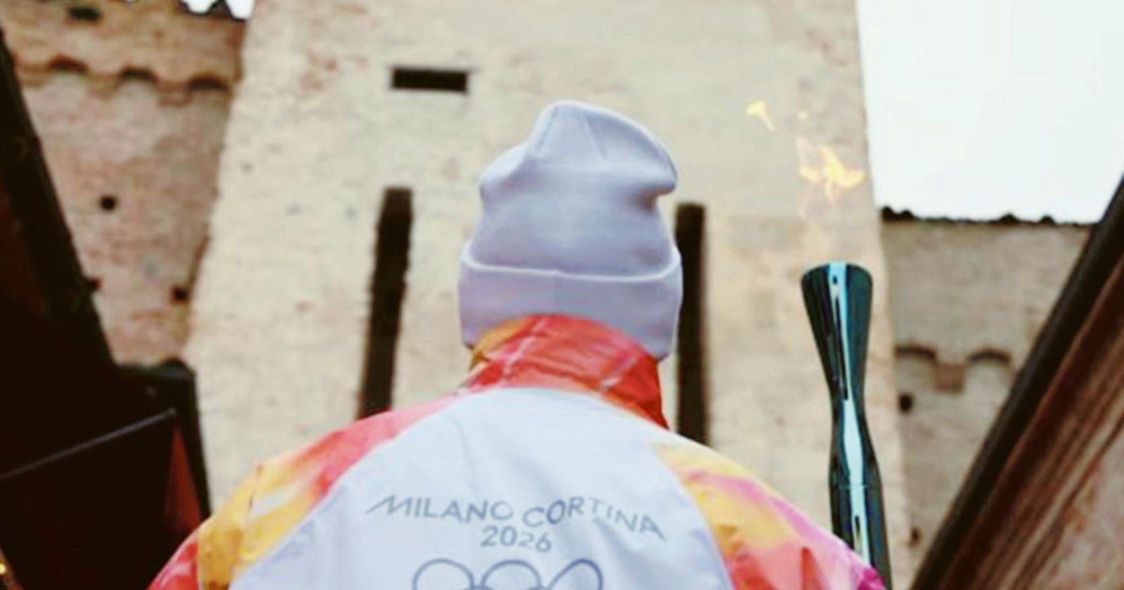 Dj set mobile per la fiamma olimpica