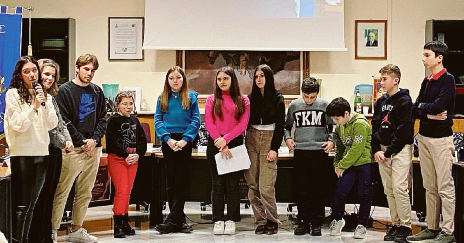 Gli studenti danno una lezione