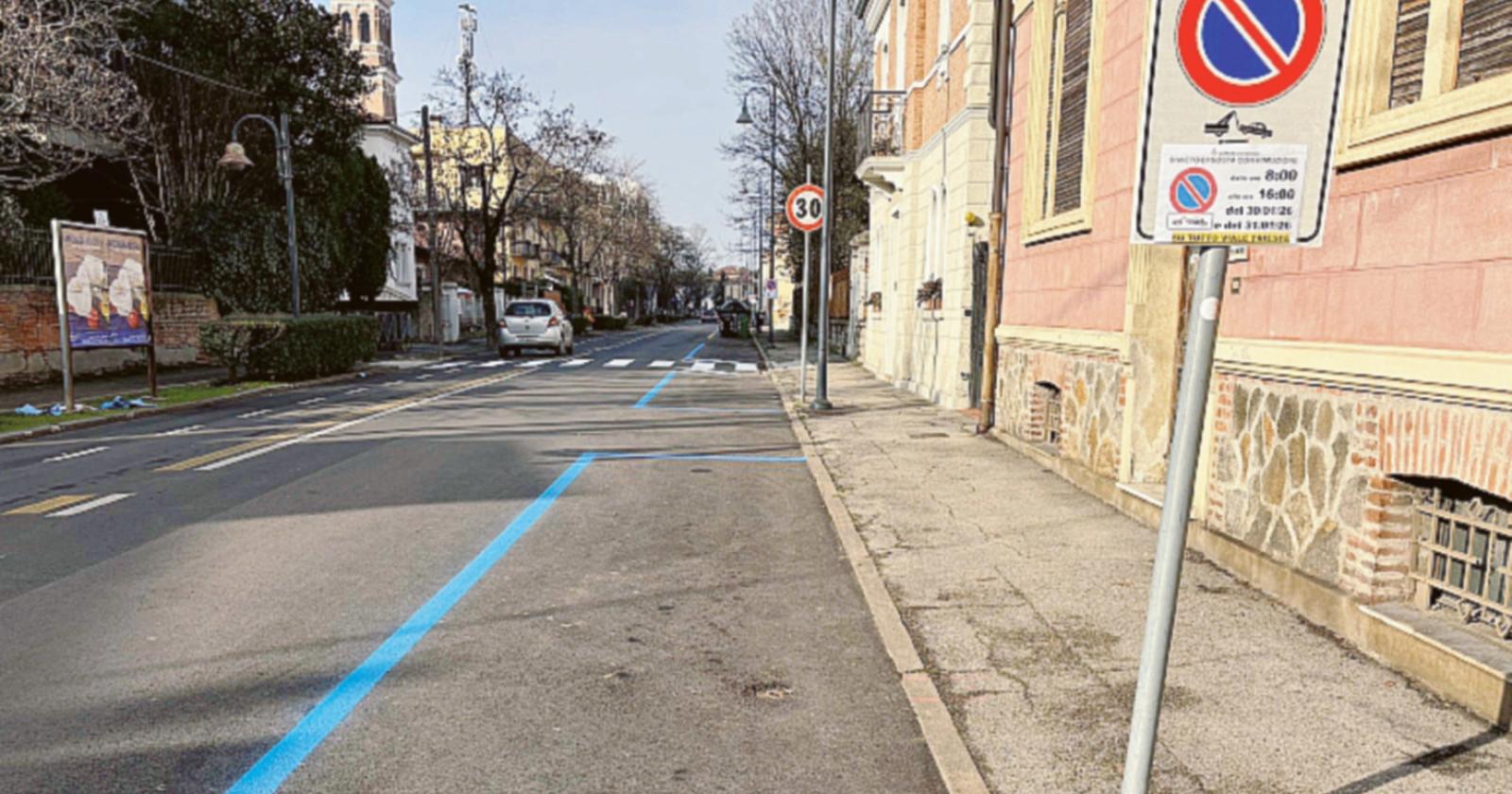 Tornano le strisce in viale Trieste