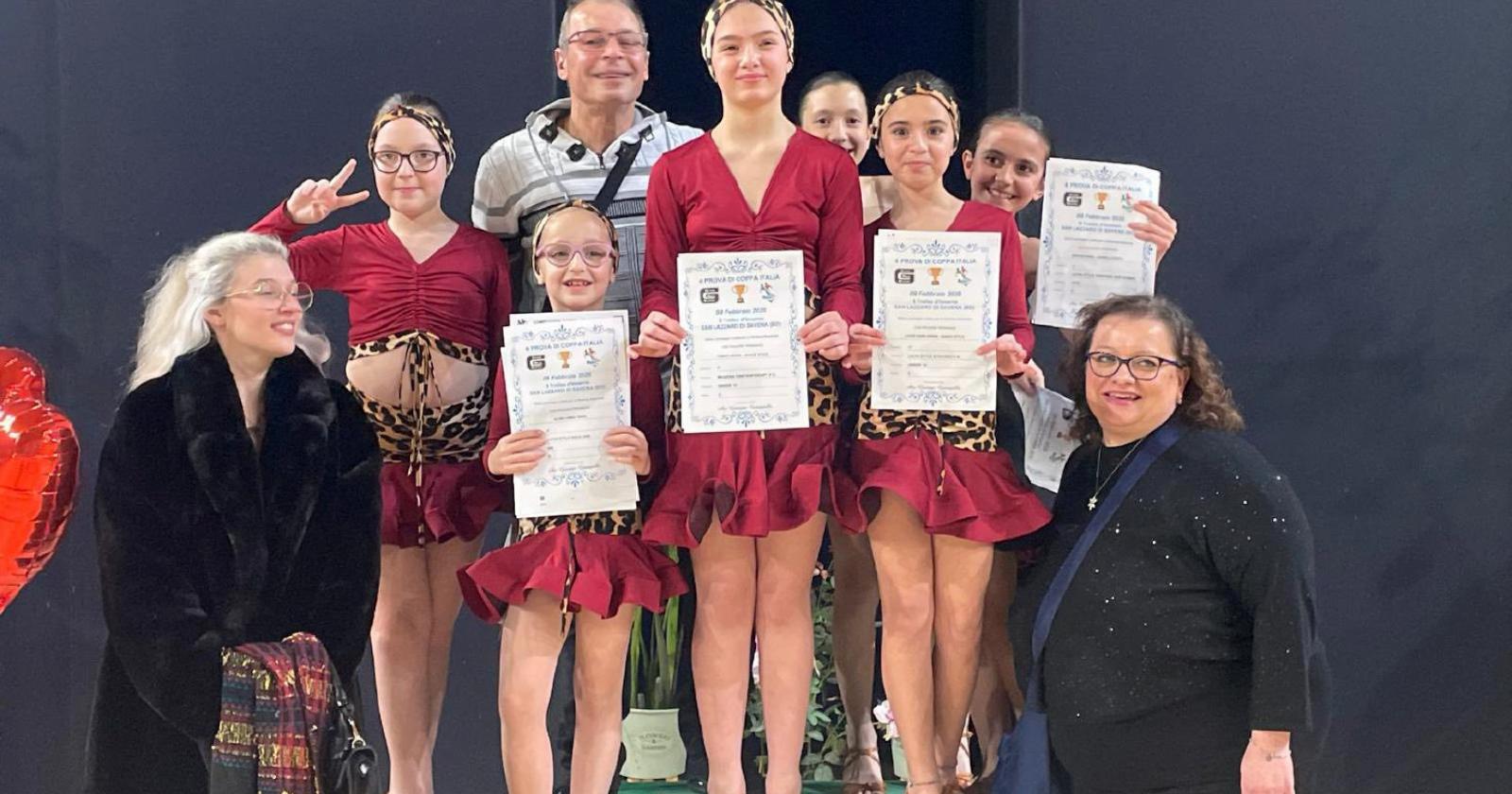 Allieve da sogno in pedana