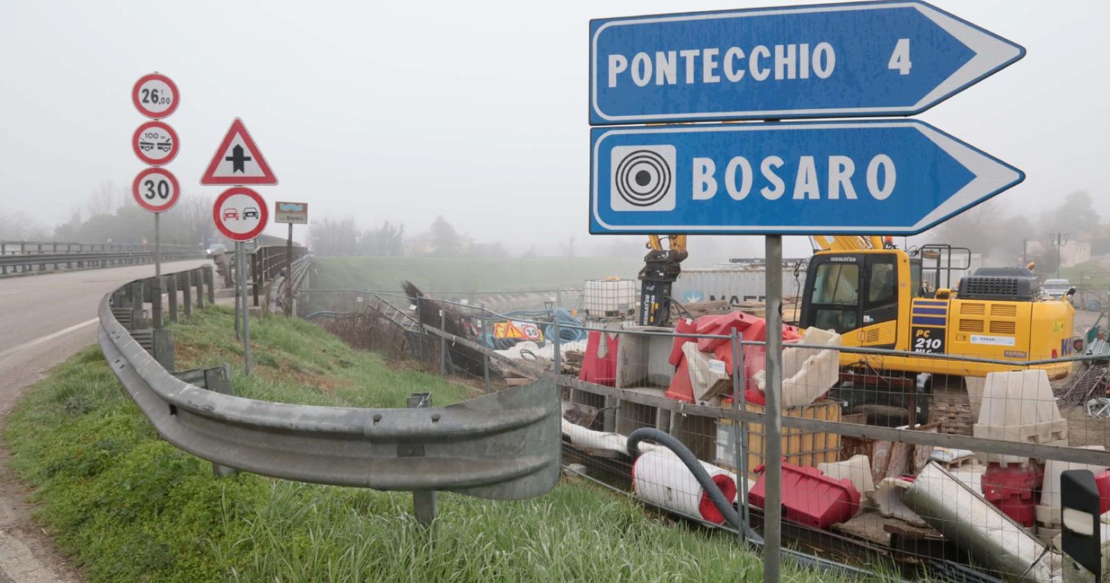 Ponte, lavori al palo 