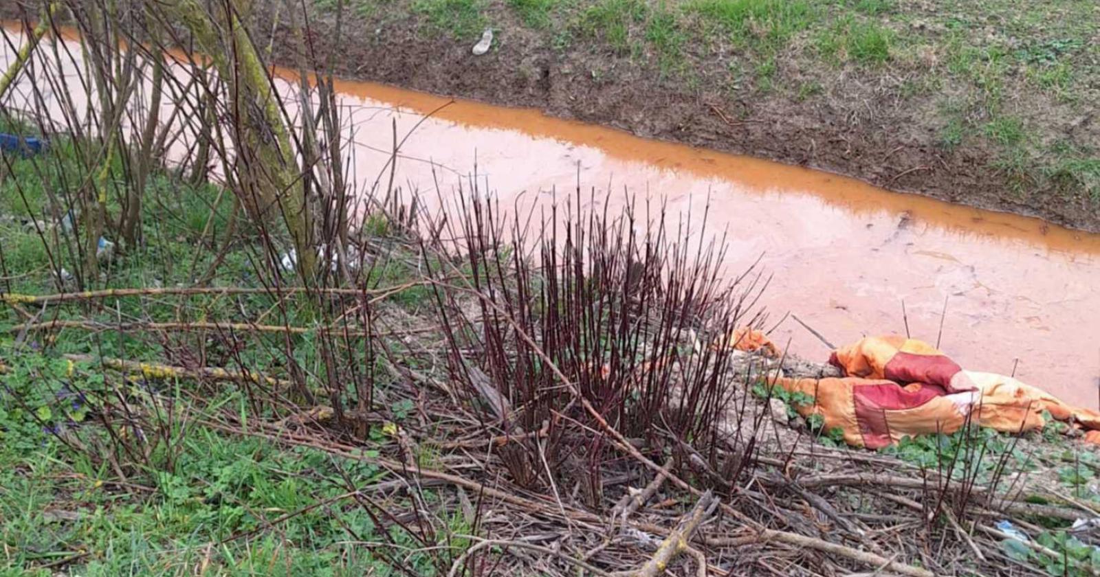 Il fossato &egrave; arancione: allarme