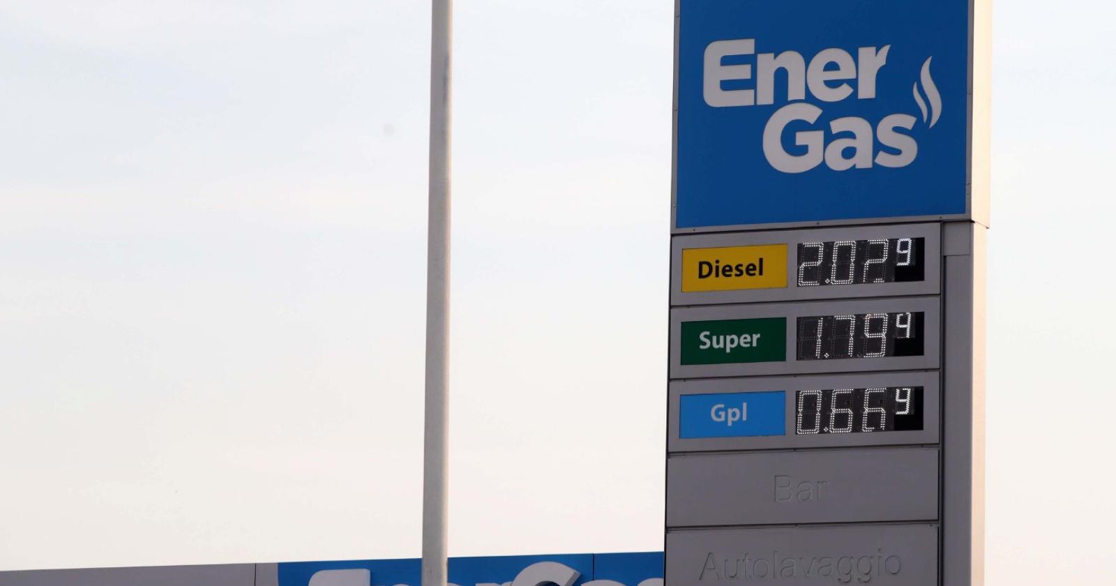 Diesel su del 18% in sei giorni