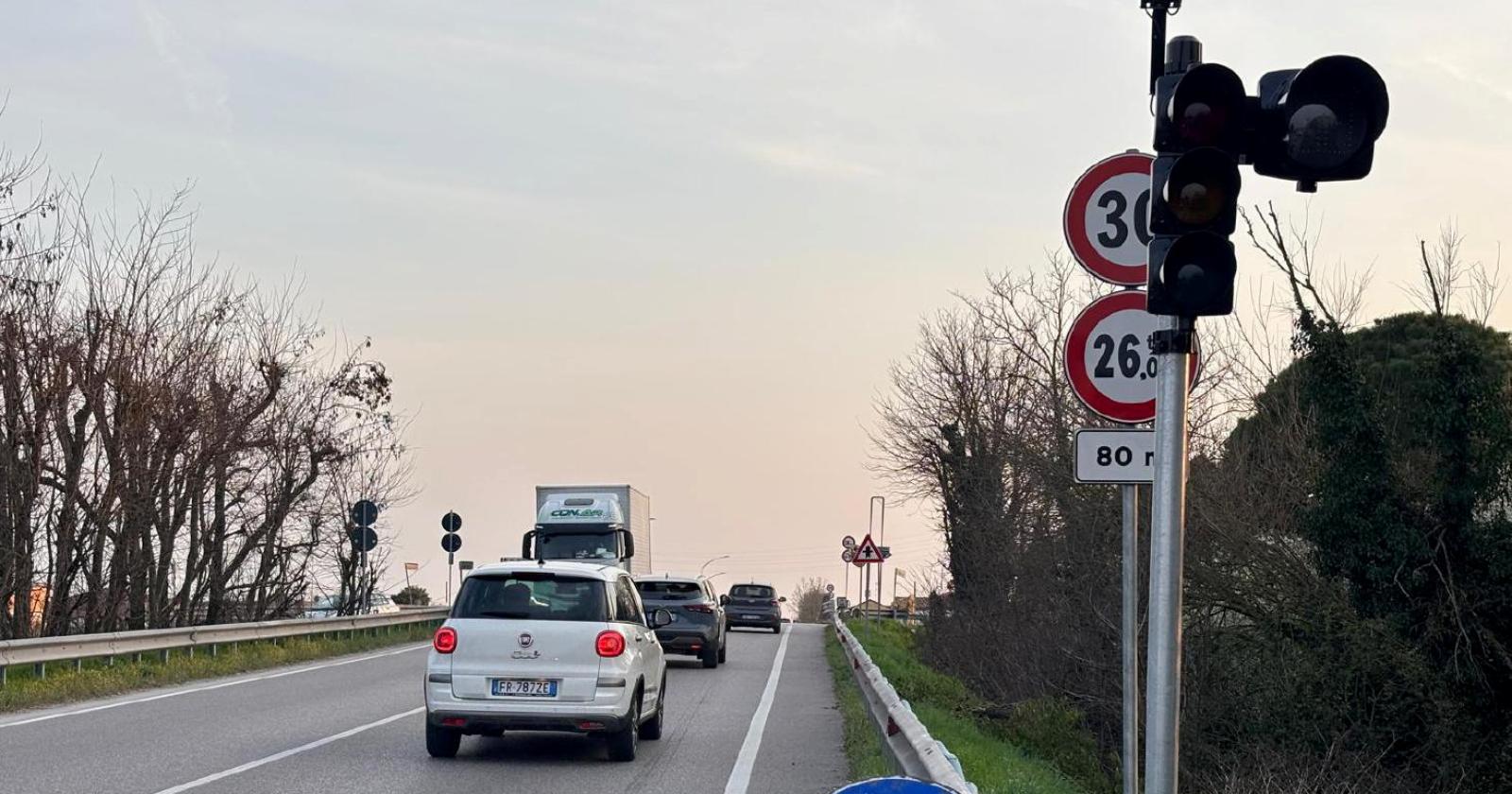 Sul ponte &egrave; pronto il semaforo